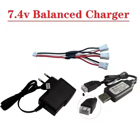 3in1 2S LiPo Battery 7.4V Charger Cable For Hubsan H501S H501M H501A H502S H216A Accessories Battery