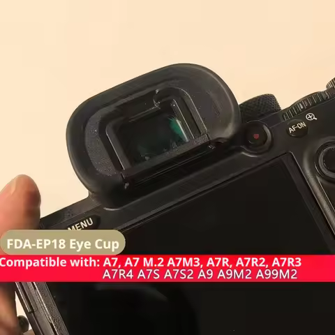Soft Silicone EP18 Eyecup for Sony A7M4 A7M3 A7III A7RII A7RIII A7RIV, Anti-Stray Light Viewfinder E