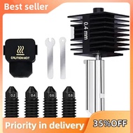 A1/A1 Mini Hotend Kit Print Extruder 0.4MM Nozzle Hotend Replacement with Extra 0.2/0.4/0.6/0.8MM Ha