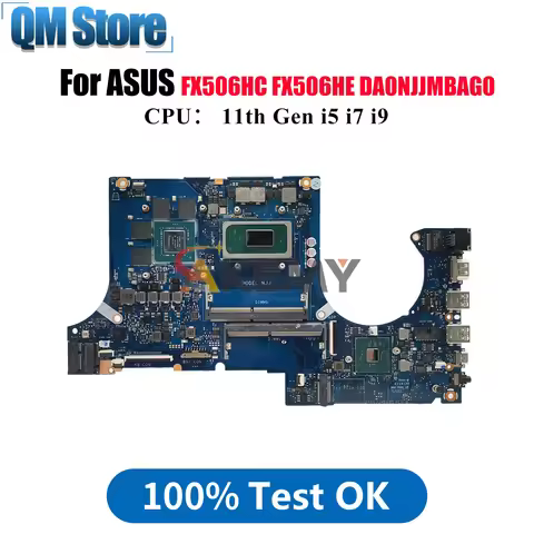 DA0NJJMBAG0 Laptop Motherboard For ASUS TUF Gaming FX706HE FX706HC FX706HF FX506H Mainboard With 11t