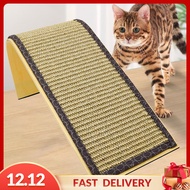 Pezhong แผ่น Papan Garukan Kucing อุปกรณ์ไว้ให้แมวข่วนรูปตัว L แบบพกพาที่ทำจากไม้ศรนารายณ์สำหรับฝึกก