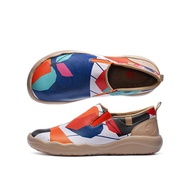 UIN Cuenca Women's Travel Shoes - Tropical Fruit Print Slip-On Loafers