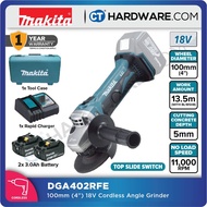 MAKITA DGA402Z / DGA402RFE 100mm (4") 18V CORDLESS ANGLE GRINDER