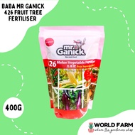 BABA Mr Ganick 426 Melon Vegetable Organic Fertiliser / Fertilizer (400g)
