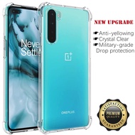 For OnePlus Nord AC2001 AC2003 Slim Crystal Clear Soft Silicone Jelly Case with Four Reinforced Corn