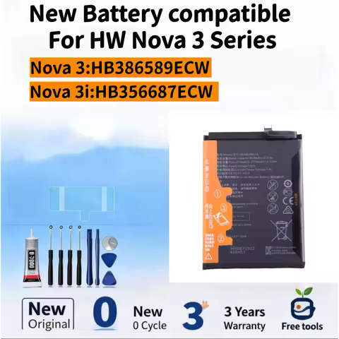 New Battery compatible For Nova 3 / Nova 3i Mobile Phone Batteries + Free Tools