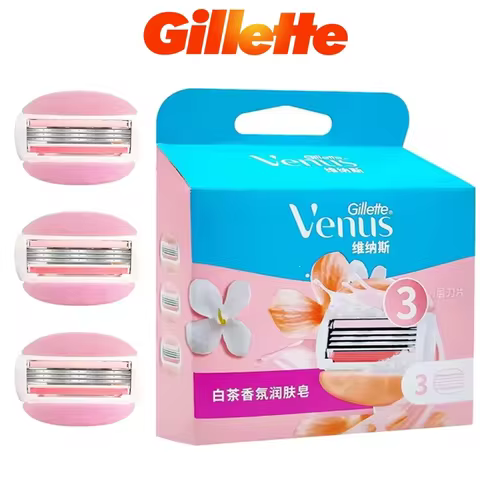 Gillette Venus Women's Razor ComfortGlide White Tea Blade Refills 3 Layer Blades Replacement Blade S