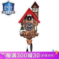 Rhythm (Rhythm) Japanese Rhythm Gugu Clock Living Room Home Cuckoo Time Reporting Creative Imported Pendulum Solid Wood Quartz Wall Clock