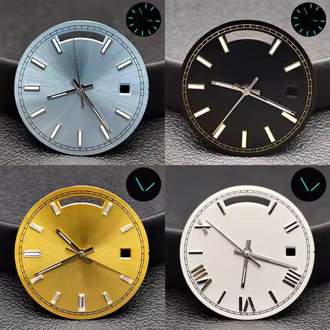 31MM dial green/blue/gold watch dial with blue-green luminous dial hands fits for M8285 movement wat