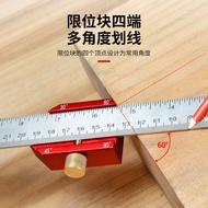 Aluminum Alloy Woodworking Marking Ruler Woodworking Design Ruler Angle Measure Angle Ruler Woodwork
