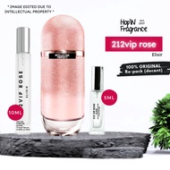 [ Decant ] 212VIP Rose Elixir EDP 5ml/10ml Original Perfume Repack