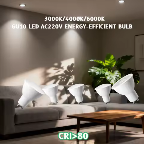 50pcs GU10 LED AC220V AC110V Energy-efficient LED Spotlight Gu10 Base color 3000K/4000K/6000K Foco B