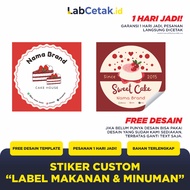 Custom Pudding Dessert Packaging Label Stickers Glossy Matte Vinyl BoxDesigns