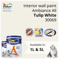 Dulux Interior Wall Paint - Tulip White (30069)  (Ambiance All) - 1L / 5L