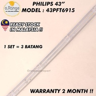 43PFT6915/68 PHILIPS 43" LED TV BACKLIGHT(LAMPU TV) PHILIPS 43 INCH LED TV BACKLIGHT 43PFT6915