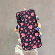 1pc Creative Leopard Print Heart Shaped Liquid Soft Silicone Phone Case Compatible With GalaxyS26 S2