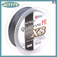 JCTTTY 100M 8 Strands PE Braided Fishing Wire Multifilament Strong Fishing Line Durable Travel Sea S
