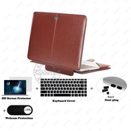 5in1 HP 15s Case One-piece Soft Leather For HP 14 Laptop 14s Pavilion 15 Aero 13 Keyboard cover Screen saver