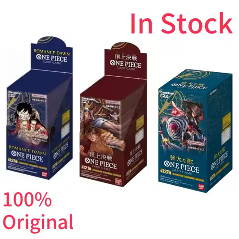 2025 New Original Anime Booster Box One Piece Op01 Op02 Op03 Japanese Version Awakening Of The New E