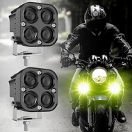 MOKOTO MINI DRIVING LIGHT V6 4WIRES TRI-COLOR WATERPROOF MDL HIGH AND LOW BEAM 90W UNIVERSAL FOR MOT