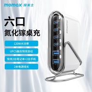 MOMAX摩米士120W氮化鎵充電器英筆記本充電頭GAN插頭pd快充iPhone16適用蘋果macbook電腦GAN多口香港澳門100W