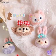 FY  Disney Stella Lou Lina Bell Shirley Bunny Plush Brooch Kawaii Anime Plush Corsage Clothes Lapel Pin Accessories For Girl Gift n