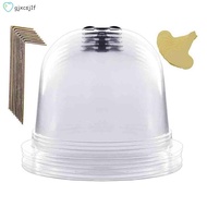 Garden Plant Cloche, Transparent Plant Dome Bell Cover 6 Pieces Plastic Plant Bell, for Warming