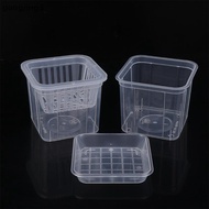 [gongjing3] 10CM Square Root Control Transparent Flower Pot For Phalaenopsis Orchid Cattleya Plantin