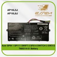 ACER AP16L5J AP16L8J For SPIN 1 SP111 SWIFT 5 SF514 SWITCH 3 SW312 TMX514-51 Battery
