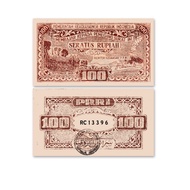 Uang PRRI 100 Rupiah Repro souvenir replika