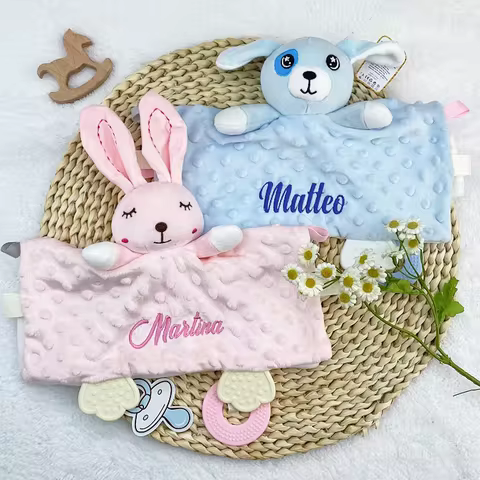 Personalized Embroidered Baby Blanket for Girls & Boys Newborn Gift Baby Shower Gift 1st Birthday Gi