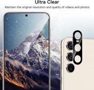 ALOK - S23B (2片裝)Samsung Galaxy S23 6.1吋高清保護貼 + 2個全黑色後鏡頭保護蓋鋼化玻璃手機手提電話螢幕保護貼