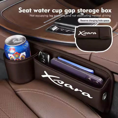 Universal Car Seat Gap Filler Water Cup Phone Key Storage Box For Citroen C1 C2 C6 C4L DS3 DS4 DS5 X