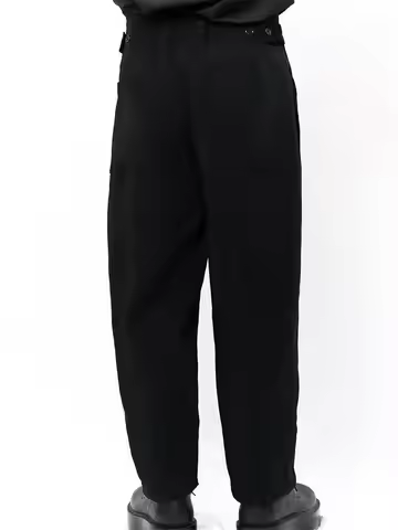 Men's new style men's casual nine cent pants Harlem pants men's straight leg casual pants loose dark