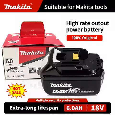 100% original Makita 18V 5.0Ah 6.0Ah 9.0Ah rechargeable battery, Makita BL1840 BL1830B BL1830B power