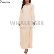 INNER JUBAH TURTLE NECK ABAYA/HIGH NECK LONG INNER/KAFTAN/MUSLIMAH LONG SLEEVE INNER DRESS SUPER SOF