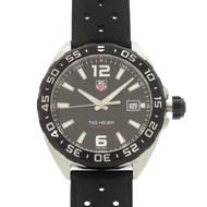 TAG HEUER Formula 1 WAZ1110 不鏽鋼橡膠錶帶腕錶，黑色錶盤，石英機芯，型號 0222，成色極佳 [二手]