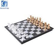 [Gazechimp] Magnetic Chess Set,  Chess Set Chess Checkers  Folding Chess Board for Adults
