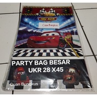 CARS Birthday Hampers Plastic CARS Large Party Bags 28x45 Character Plastic/s OPP Plastic Party Bags