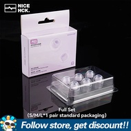 NICEHCK P03 Transparent Liquid Silicone Ear Tips Improve Three Frequencies Naturalness S/M/L Univers