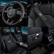 [Toyota Interior Set] Toyota Car Set Auto Accessories Sienta Yaris Vios camry Corolla CROSS Steering Wheel Cover Charger Aromatherapy Headrest Lumbar Support SB3H