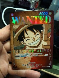 海賊王 op01 wanted luffy 路飛 背有傷