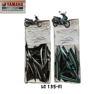 Original Yamaha LC135FI Sticker Graphic Set Motorcycle Body Sticker [BDK-FG000-00P2/P3] Stripe