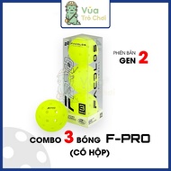 [Facolos] Box of 3 Facolos F-Pro Performance Gen 2 Pickleball Balls 40 Holes Sports Accessories Toys