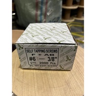 Sc99 F+AB 6x3/8" (Length 0.952cm) lion brand tapping Screw 6x3/8