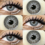 Eyeshare Contact Lens 1Pair CYPRUS Gray 14.2mm Brown Contact Lenses Comfortable Natural color Cute e