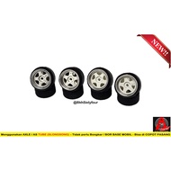 A2C PREMIUM ALLOY OZ Futura 10mm Rubber Tire Free AXLE SHEATH TC32