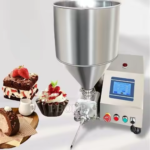 Pneumatic Filler Machine For Curry Sauce Cosmetic Cream Honey Peanut Butter Oil Pure Water Shampoo G