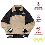 Áo khoác dù nam nữ unisex áo ulzzang Hàn Quốc Phối Cổ Bẻ in Sweader - áo khoác chống nắng street style 2 lớp cao cấp