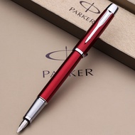Parker IM Red Chrome Trim Fountain Pen Halus dengan Kotak Hadiah